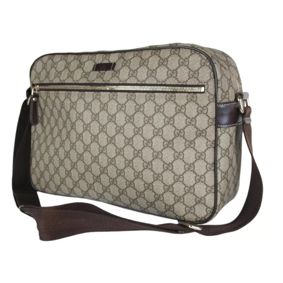 Gucci Handbags - Authentic Gucci unisex messenger bag coated cqnvas